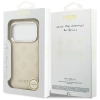 Guess Peony Hot Stamp Script MagSafe - Etui iPhone 17 Pro (beżowy)