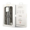 Guess 4G Printed Stripes MagSafe - Etui iPhone 13 Pro (Brązowy)
