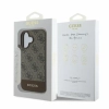 Guess 4G Bottom Stripe - Etui iPhone 16 (brązowy)
