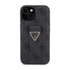 Guess Grip Stand 4G Triangle Strass Logo - Etui iPhone 15 (czarny)