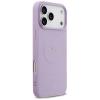 Guess Grained Ring MagSafe - Etui iPhone 17 Pro Max (fioletowy)