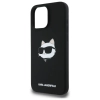 Karl Lagerfeld Silicone Choupette Head Print MagSafe - Etui iPhone 16 Pro (czarny)