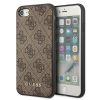 Guess 4G Metal Gold Logo - Etui iPhone SE 2022 / SE 2020 / 8 / 7 (brązowy)