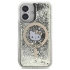 Hello Kitty Liquid Glitter Fever MagSafe - Etui iPhone 16 (czarny / złoty)