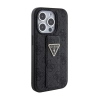 Guess Grip Stand 4G Triangle Strass Logo - Etui iPhone 15 Pro (czarny)