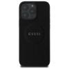 Guess Saffiano Classic Logo MagSafe - Etui iPhone 16 Pro Max (czarny)