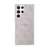 Guess 4G Collection Leather Metal Logo MagSafe - Etui Samsung Galaxy S24 Ultra (różowy)