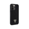 Guess Rhinestone Triangle - Etui iPhone 14 Pro Max (czarny)