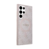 Guess 4G Collection Leather Metal Logo MagSafe - Etui Samsung Galaxy S24 Ultra (różowy)