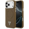 Guess Triangle Logo MagSafe - Etui iPhone 17 Pro Max (brązowy)