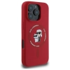 Karl Lagerfeld Silicone Karl & Choupette Ring MagSafe - Etui iPhone 16 Pro (czerwony)