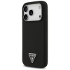 Guess Silicone Triangle Logo MagSafe - Etui iPhone 17 Pro (czarny)