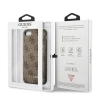 Guess 4G Metal Gold Logo - Etui iPhone SE 2022 / SE 2020 / 8 / 7 (brązowy)