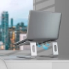 Crong AluBench - Aluminiowa podstawka do laptopa (srebrny)