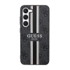 Guess 4G Printed Stripe - Etui Samsung Galaxy S23 (czarny)