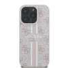 Guess 4G Printed Stripes MagSafe - Etui iPhone 16 Pro (różowy)