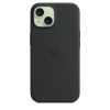 Apple Silicone Case - Silikonowe etui z MagSafe do iPhone 15 (czarny)