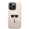 Karl Lagerfeld Silicone Ikonik Karl`s Head MagSafe - Etui iPhone 14 Pro Max (różowy)