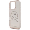 Karl Lagerfeld IML Rhinestones Karl Head - Etui do iPhone 16 Pro (różowy)