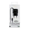 PURO Mini Travel Charger - Przenośna ładowarka sieciowa z kablem Micro USB (czarny)