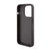 Guess Grip Stand 4G Triangle Strass Logo - Etui iPhone 15 Pro (brązowy)