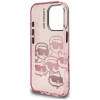 Karl Lagerfeld IML Multi K&C Head Pattern - Etui iPhone 16 Pro Max (różowy)