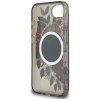 Guess IML Flowers MagSafe - Etui do iPhone 16e (czarny)