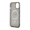 Guess Glitter Gold MagSafe - Etui iPhone 14 (Czarny)