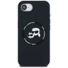 Karl Lagerfeld Silicone Karl & Choupette Heads MagSafe - Etui do iPhone 16e (czarny)