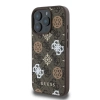 Guess Peony On 4G Background MagSafe - Etui iPhone 16 Pro (brązowy)