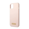 Guess Silicone Logo Plate MagSafe - Etui iPhone 13 Mini (różowy)
