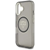 Guess IML Metal Mountain Logo MagSafe - Etui do iPhone 16 (czarny)