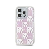 DKNY Liquid Glitter Multilogo - Etui iPhone 15 Pro (różowy)