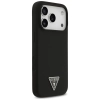 Guess Silicone Triangle Logo MagSafe - Etui iPhone 17 Pro (czarny)