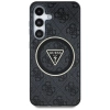 Guess 4G Glitter Triangle Buttons MagSafe - Etui do Samsung Galaxy S25+ (czarny)