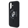 Karl Lagerfeld Silicone Karl & Choupette Ring MagSafe - Etui iPhone 16 (czarny)