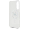 Karl Lagerfeld Button Choupette Head Printed Logo MagSafe - Etui Samsung Galaxy S25 Edge (biały)