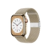 Crong Wave Band - Pleciony pasek do Apple Watch 38/40/41 mm (kamienny beż)
