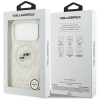 Karl Lagerfeld IML Glitter Karl & Choupette Heads Logo MagSafe - Etui iPhone 17 Pro Max (szary)