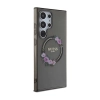 Guess IML Flowers Wreath MagSafe - Etui Samsung Galaxy S24 Ultra (czarny)