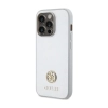Guess 4G Strass Metal Logo - Etui iPhone 15 Pro (srebrny)