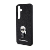 Karl Lagerfeld Fixed Glitter Ikonik Logo Metal Pin - Etui Samsung Galaxy S24 (czarny)