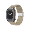 Crong Wave Band - Pleciony pasek do Apple Watch 38/40/41 mm (kamienny beż)