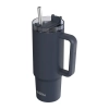 Quokka Stream - Kubek termiczny ze stali nierdzewnej 950 ml ze słomką (Black)