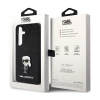 Karl Lagerfeld Fixed Glitter Ikonik Logo Metal Pin - Etui Samsung Galaxy S24 (czarny)