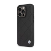 BMW Leather Quilted - Etui iPhone 14 Pro (czarny)