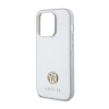Guess 4G Strass Metal Logo - Etui iPhone 15 Pro (srebrny)