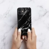 Crong Marble Case - Etui iPhone 12 Mini (czarny)