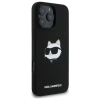 Karl Lagerfeld Silicone Choupette Head Print MagSafe - Etui iPhone 16 Pro (czarny)