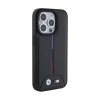 BMW Quilted Tricolor - Etui iPhone 15 Pro (czarny)